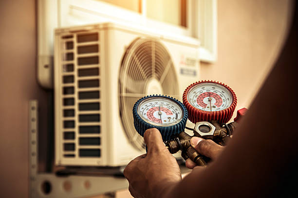 Professional Hvac technician working in Denton, KS